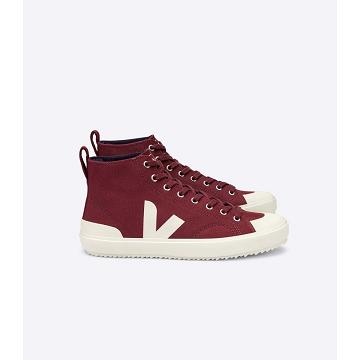 Veja NOVA HT CANVAS Men's High Tops Burgundy | NZ 105SGL